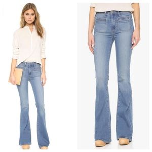 Paige High Rise Bell Canyon in Aubrey No Whiskers Jeans